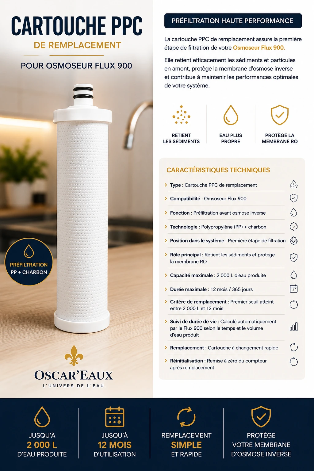 Cartouche PPC Flux 900 · vue 2