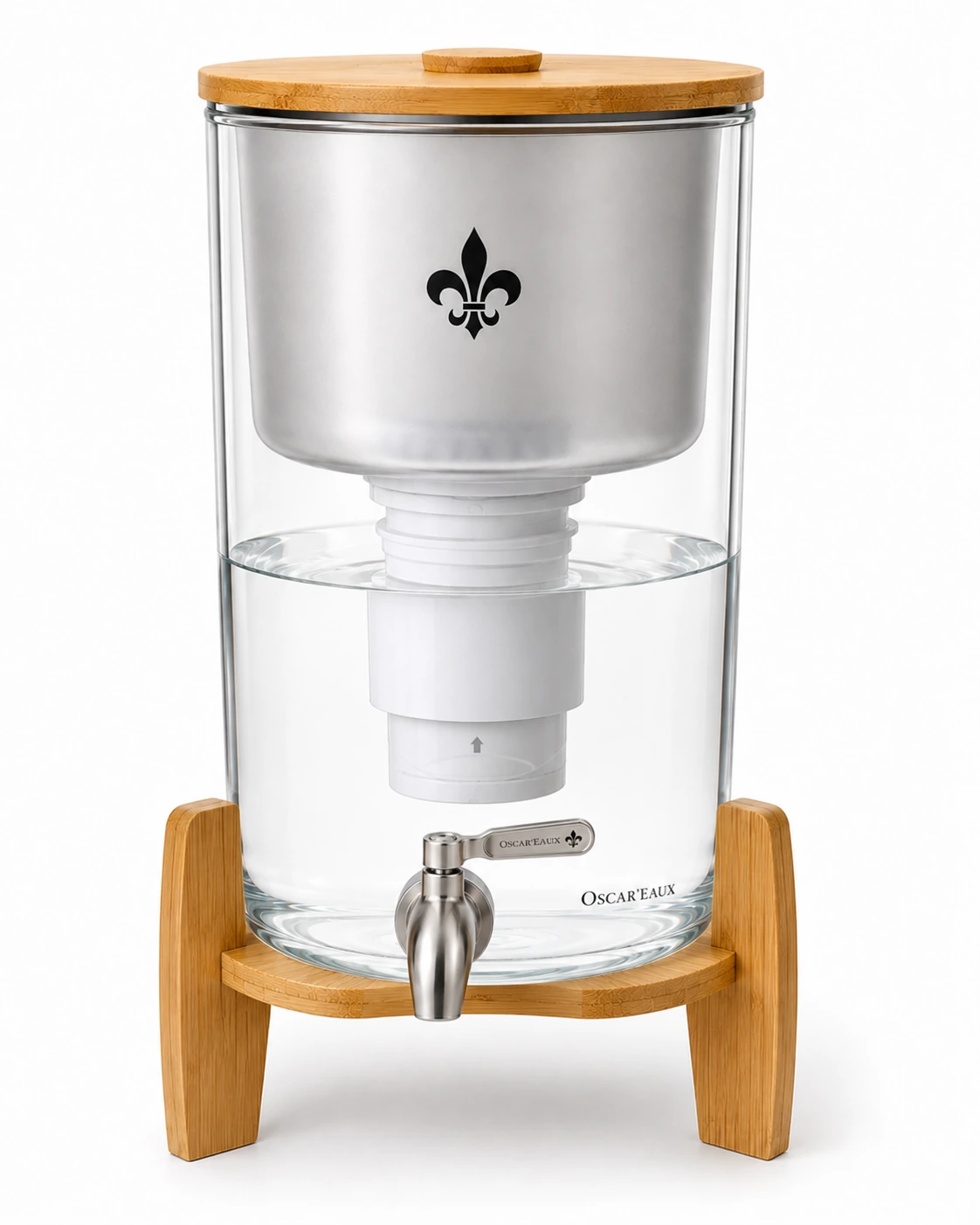 Fontaine filtrante en verre Elite