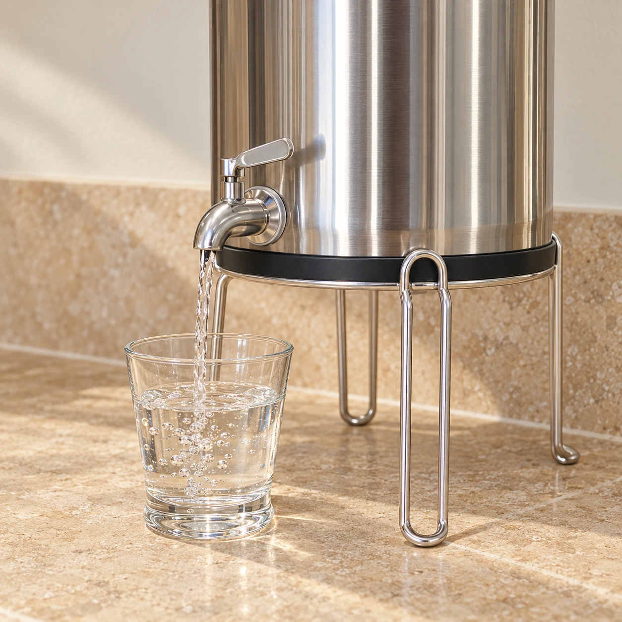 Fontaine Gravité Inox · vue 3