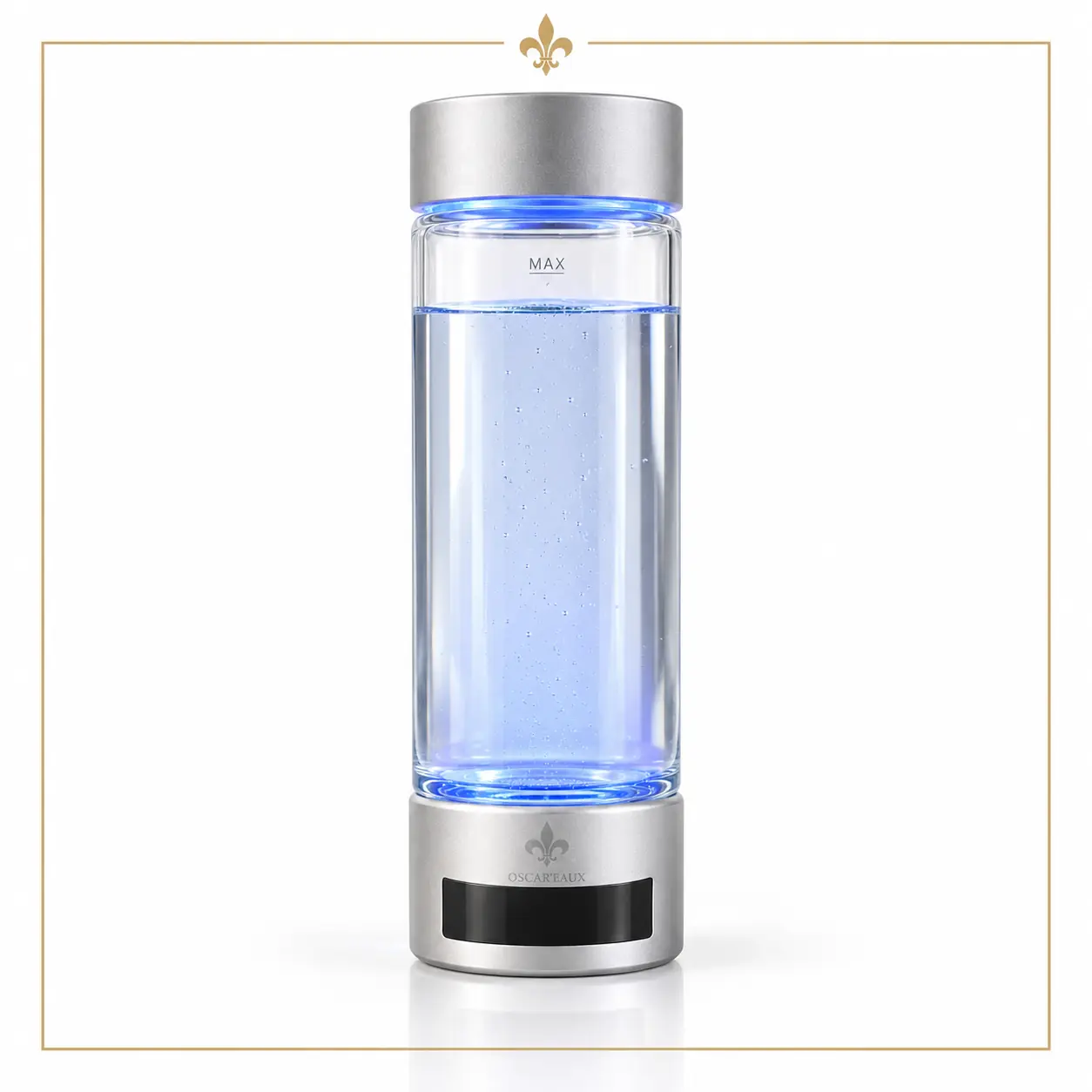 Gourde hydrogène Oscar’eaux 400 ml — Coffret avec membrane DuPont N117